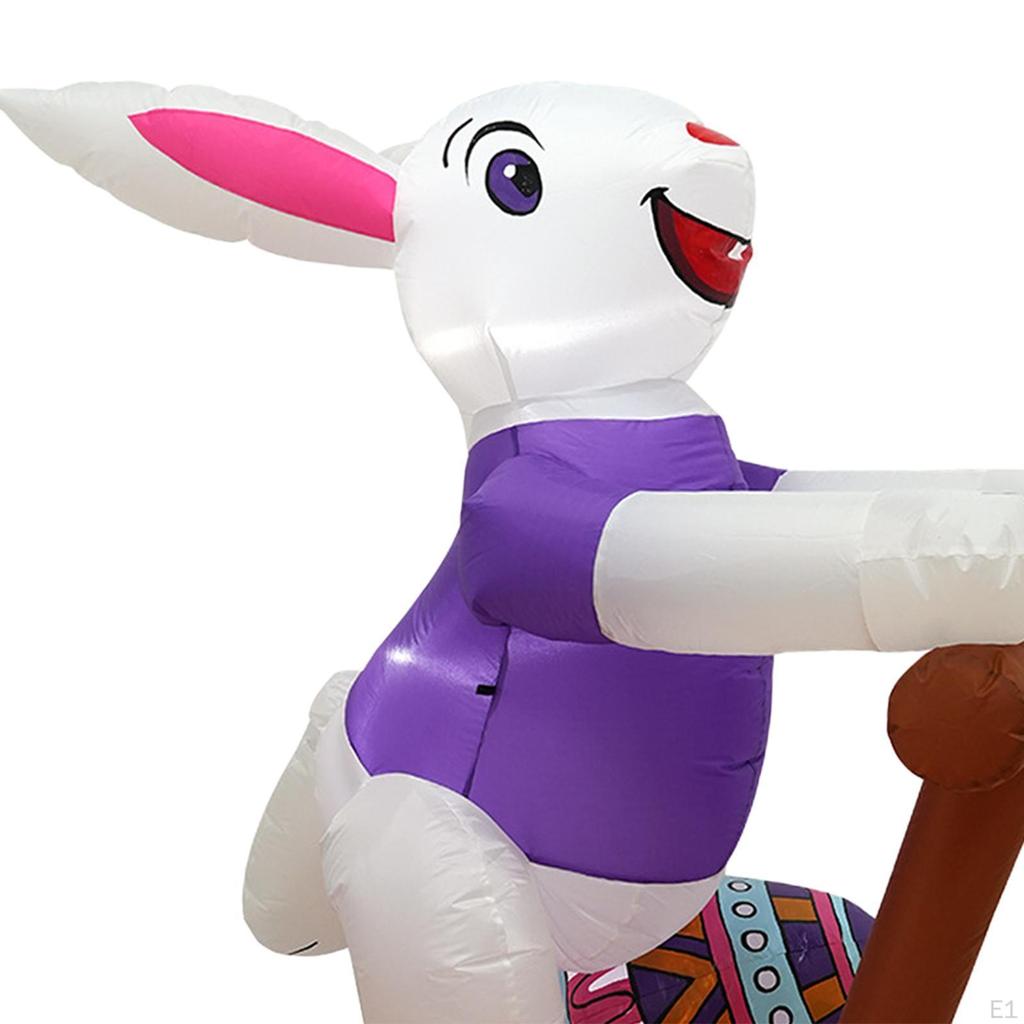 Aufblasbarer Osterhase als Dekoration für den Außenbereich, für die Feiertage draußen zu Hause