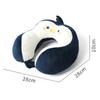 1Pc Auto Nackenkissen Büro Nickerchen Nackenkissen Buckel Cartoon Kissen Pp Baumwolle Samt Stickerei U-förmiges Kissen