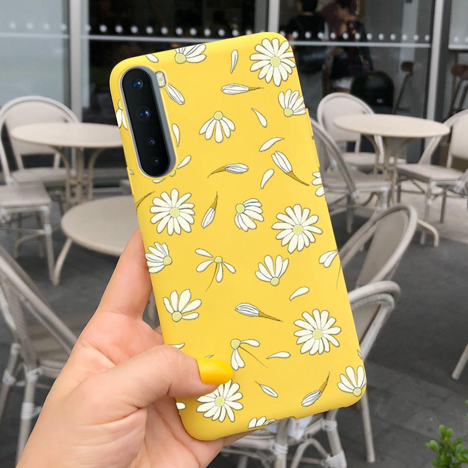 For Phone Case OnePlus Nord Cover Soft Silicone Leopard Flower Butterfly Painted Candy TPU Case For One Plus Nord 1 + Nord Coque