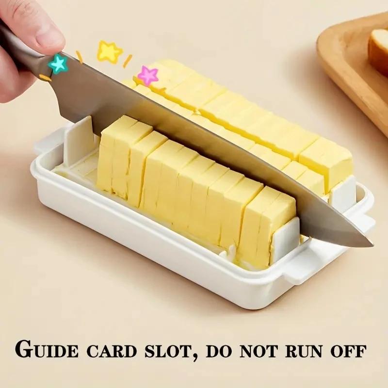 1/2 STÜCK Butter Schneidebox Käse Butter Aufbewahrungsbox mit Deckel Butterdose Stift Butterbehälter für Kühlschrank Küchenhelfer