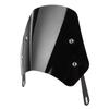 Universal Motorcycle Windshield Wind Deflector Screen W Mounting Bracket for 5‑7in