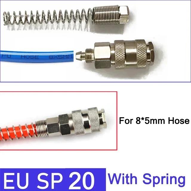 Pneumatic European Connector EU Standard Fittings For Compressor Male and Female Thread Quick Release Coupling Air Hose Fitting
