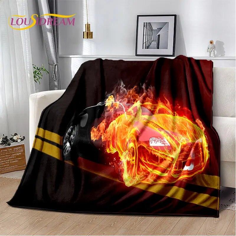 Sports Car Concept Car Soft Plush Blanket,Flannel Blanket Throw Blanket for Living Room Bedroom Bed Sofa Picnic Cover Bettdecke