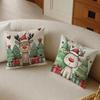 R-Reindeer Cushion Cover Pillowcase Anti-Dustmite Living Room Sofa Decor Cushion Room
