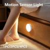 USB Rechargeable Motion-Activated LED Light Magnetic Mounting Auto-Sensing Night Light for Bedroom/Kitchen/Stairs/Hallway/Wardrobe