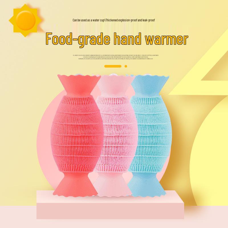 Silicone Candy-Shaped Hand Warmer and Hot Water Bottle