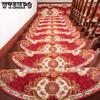Four Season European Style Stair Tread Mat Self-adhesive Stair Carpet Household Anti Slip Thick Mat Retro Floor Mat