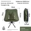 Lightweight Portable Outdoor Folding Moon Chair - Swivel Design, 7075 Aluminum for Camping