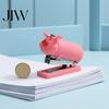 Functional Stapler for Receipts And Crafts Mini Cartoon Stapler, Cute Pig Shape, Portable Lightweight PVC Small Desktop Office Desk Shell Binding