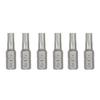 6 Piece Steel Tamper Resistant Bit Set 1/4" Hexagonal Shank Magnetic Screwdriver Bit For Various Applications