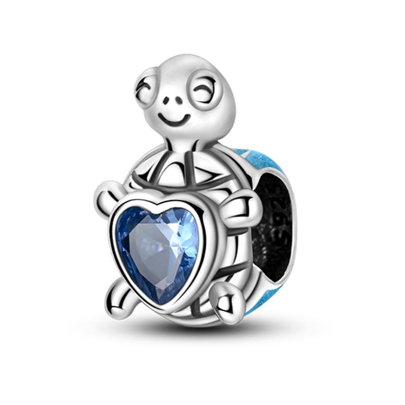 Fashion 925 Silver Summer Ocean World Series Sea Turtle Starfish Crab Octopus Charms Beads Fit 925 Bracelet DIY Jewelry