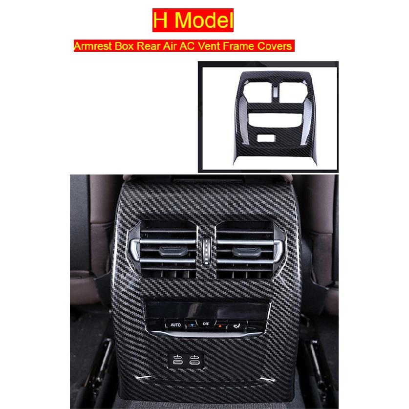 Auto Styling Carbon Faser Verstauen Aufräumen Armlehne Box Schützen Aufkleber Abdeckungen Für BMW 3 Serise G20 G28 Innen Auto