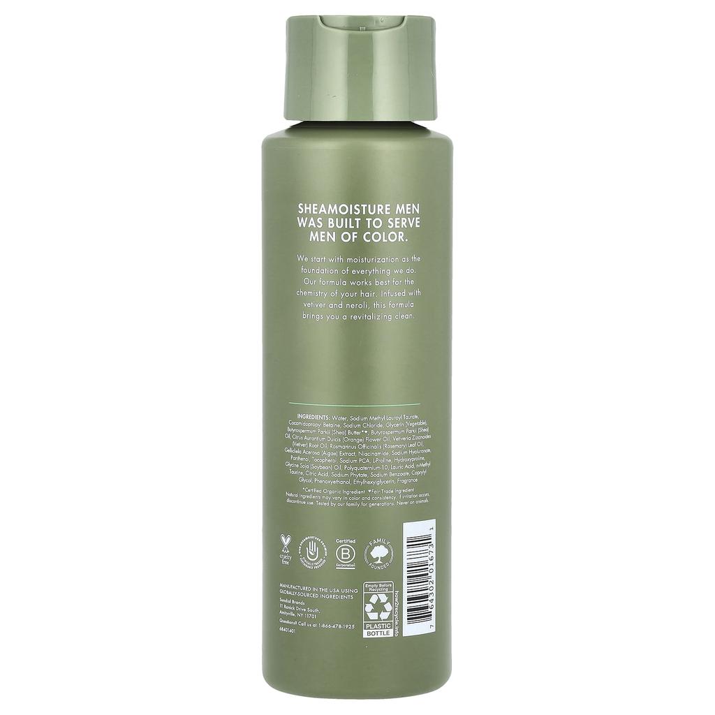 SheaMoisture, Men, Refreshing Shampoo, Vetiver & Neroli, 15 fl oz (444 ml)