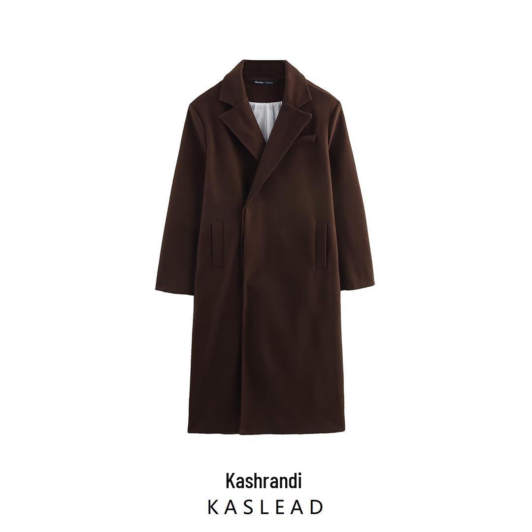 

2025 Spring Women s European & American Fashion Blend Overcoat Jacket Extra Small