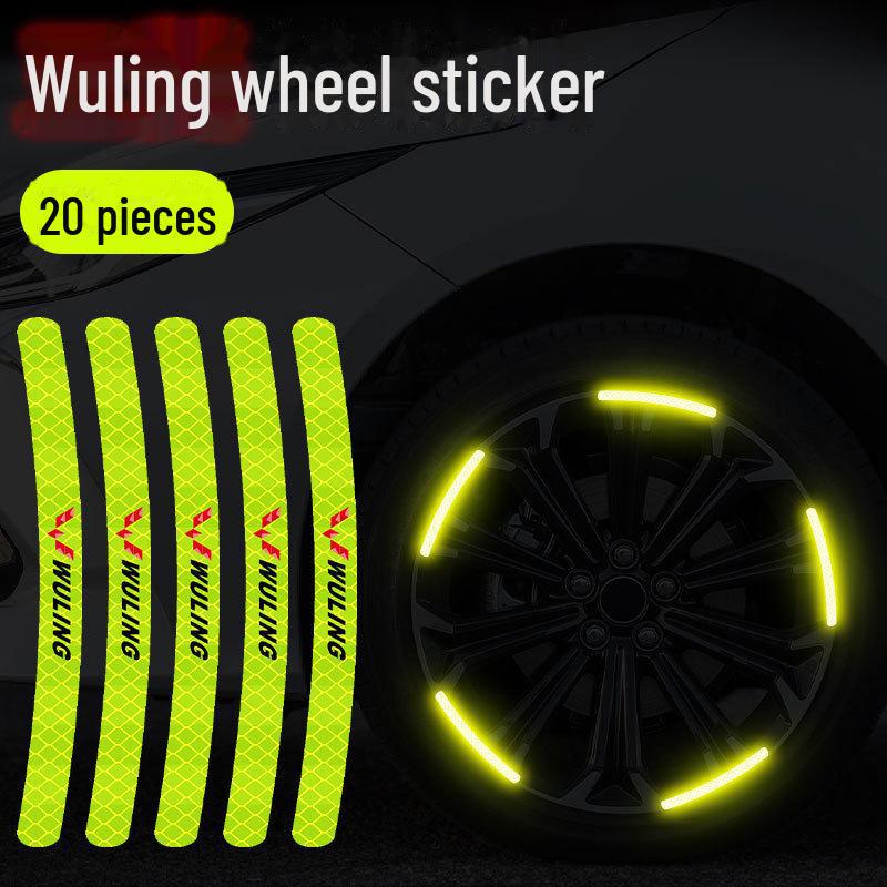 Reflective Wheel Hub Stickers: Luminous, Personalized Motorcycle and Car Decoration