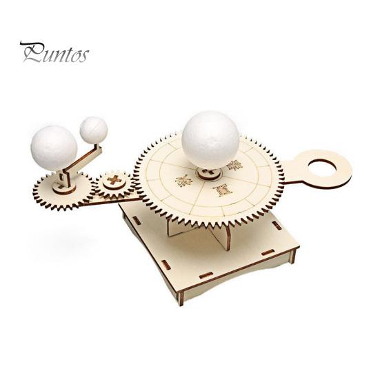 

DIY набор для моделирования искусственного спутника Солнца, обучающая деревянная головоломка ручной работы, модель лунохода, солнечные часы, детские проекты по исследованию науки, игрушка STEM G