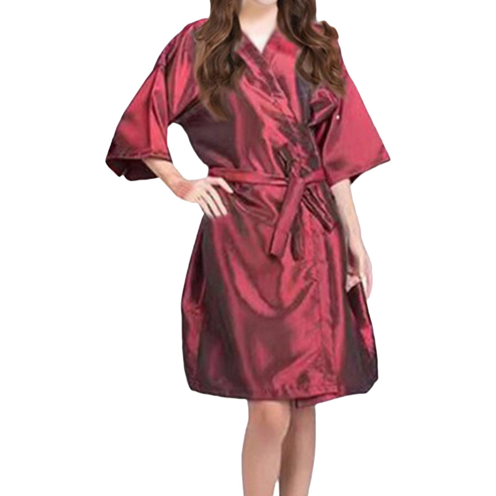 

Салонний клієнтський пеньюар-халат у стилі кімоно для перукарського мистецтва, стрижки, укладання та фарбування волосся One Size