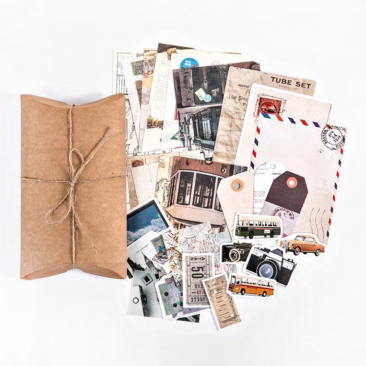 Retro Mushroom & Butterfly DIY Sticker Pack (30 Sheets, 12 Styles)