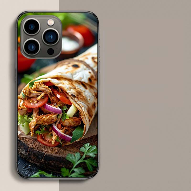 Käse Knuspriges Hähnchen Rindfleisch Verpackung Handyhülle Für Iphone 17 Air 15 Pro 14 Plus 16 Pro Max 17E 16E 12 13 Mini 11 Hülle Süß Fu