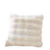 Cream Style Pillow Light Luxury Rabbit-like Plush Pillowcase Plush Living Room Home Sofa Bedroom Bedside Beige Backrest