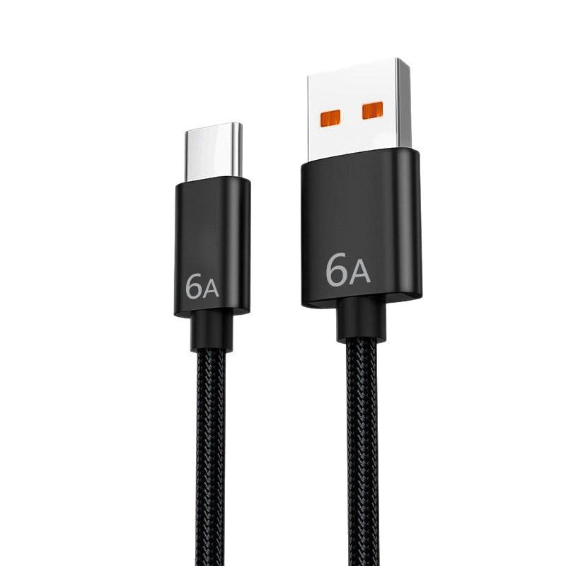 120W Super-Schnelllade-USB-C-Kabel für Huawei, Vivo, Oppo und Honor Mobiltelefone.