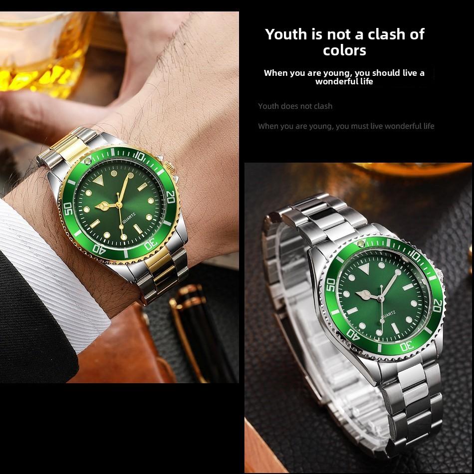 Watch Luminous Waterproof Green Water Ghost Watch Men's Calendar Quartz Watch Men's Watch