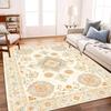 Retro Flower Medal Area Carpet Traditional Oriental Flower Carpet Living Room Anti Slip Floor Mat Home Decoration
