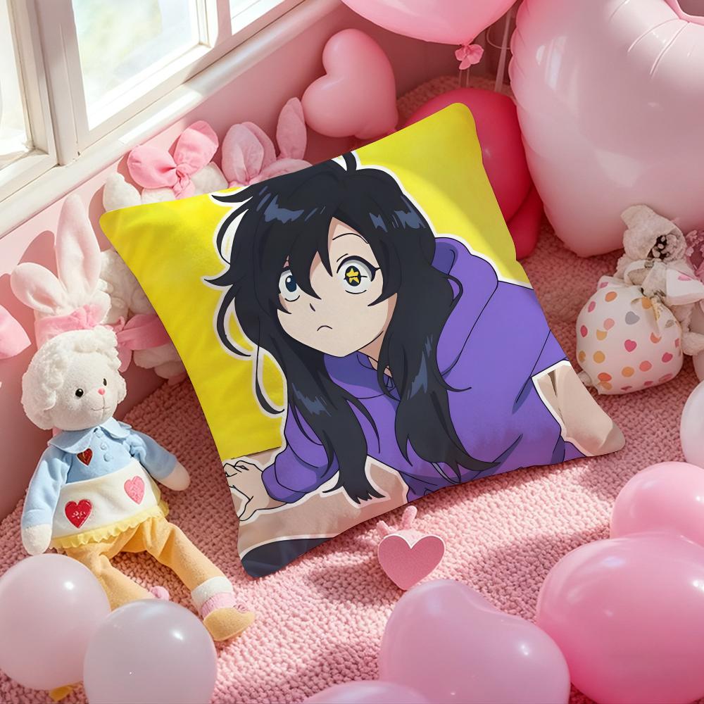 Z-ZENSHU Anime Cushion Cover Pattern Printed Pillowcase for Living Room Sofa Cushion Cover & Bedroom Decor