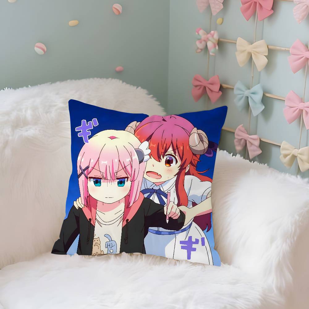 Das Dämonenmädchen von nebenan Kawaii Kissenbezug Dekokissenbezug Nordischer Vintage-Stil Kissenbezüge Wohnzimmer Sofa Couch Sitz