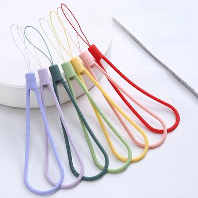 1 Pc צבע פשוט נוזלי סיליקון טלפון נייד שרוך טלפון נייד מצלמה מאוורר כף יד מחזיק מפתחות מחזיק מפתחות נגד החלקה רצועת יד אנטי אבודה