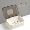 Portable Soap Dish with Lid - Plastic Travel Soap Holder, Keeps Soap Dry for Bathroom Home Outdoor