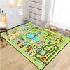 Kids Road Traffic Carpet Cartoon Car Toys Area Rug for Boys Girls City Life Educational Rugs Baby Room Bedroom Nursery Play Mat