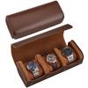ProCase PU Portable Watch Box for Fits All Watches Up To 60mm Unisex Storage Box for Business Anniversary Gift 3-Watch Case, Leather, Men, Diameter,