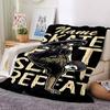 Custom Name skateboard Theme Printed Blanket - Perfect for Couch, Bed, Travel & Outdoor Use | Machine Washable, Cozy & Durable.