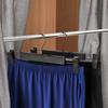 5-30PCS Pants Hangers with Adjustable Clips,Non-Slip Skirts Hanger with 360 ° Swivel Hook,Black Trouser Organizer Rack for Jeans