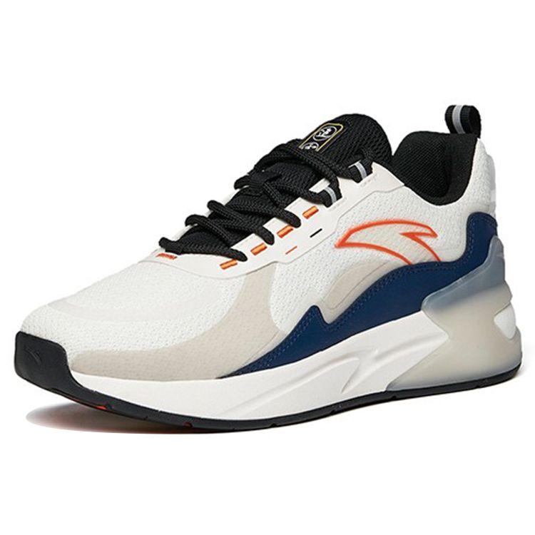 Anta Chasing Clouds Wear-Resistant Breathable Low-Top Sports Casual Shoes Men Sneakers White Black Blue 912218873-3