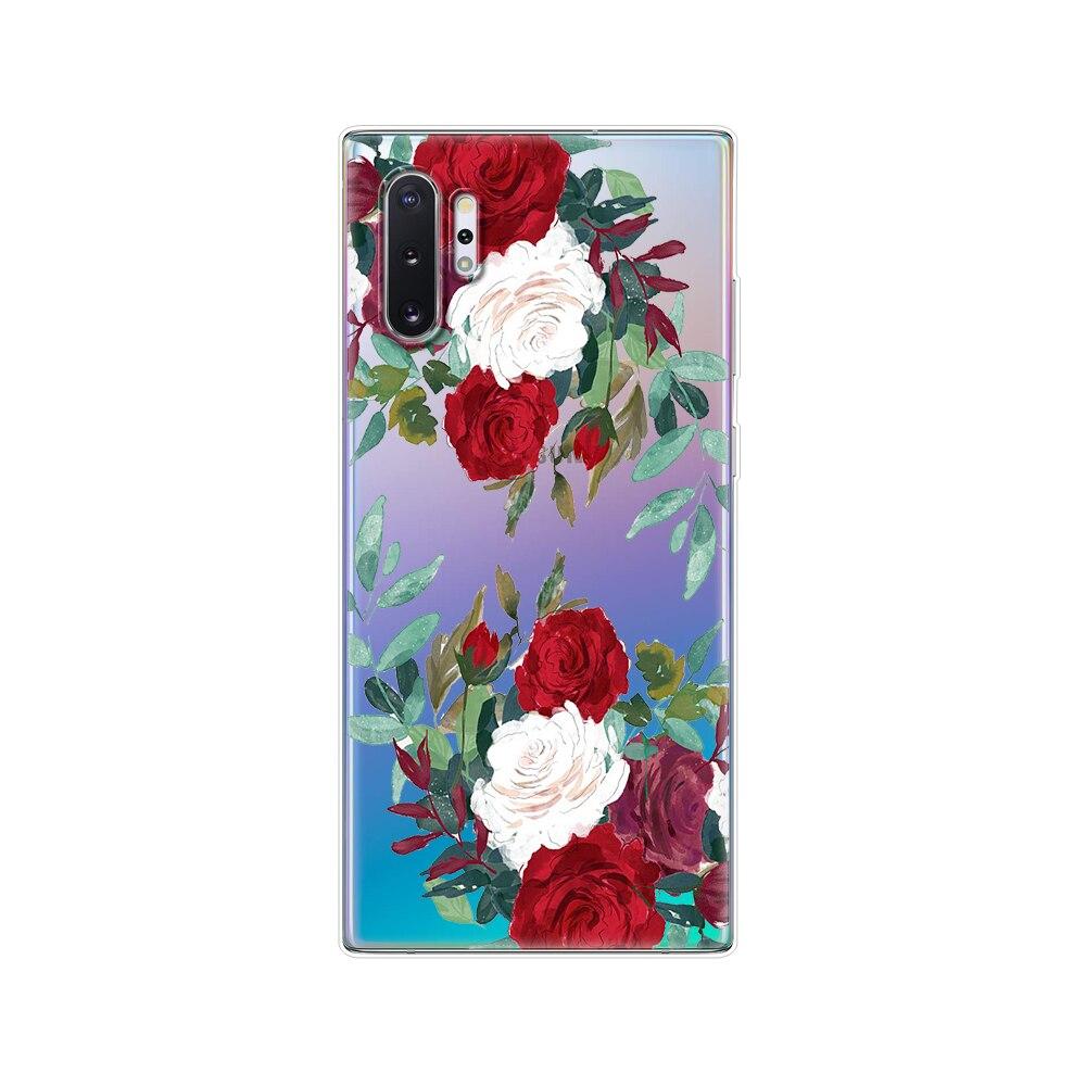 Silikonový kryt na telefon Pro Samsung Galaxy Note 10 Note10 Pouzdro Měkký TPU Zadní kryt Pro Samsung Note 10 plus fundas Coque nárazník