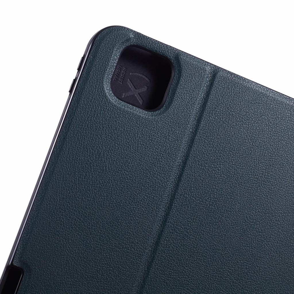 X-LEVEL For iPad Pro 11 (2025)/11 (2024) Case PU Leather Auto Wake/Sleep Cover with Pencil Holder Litchi Texture