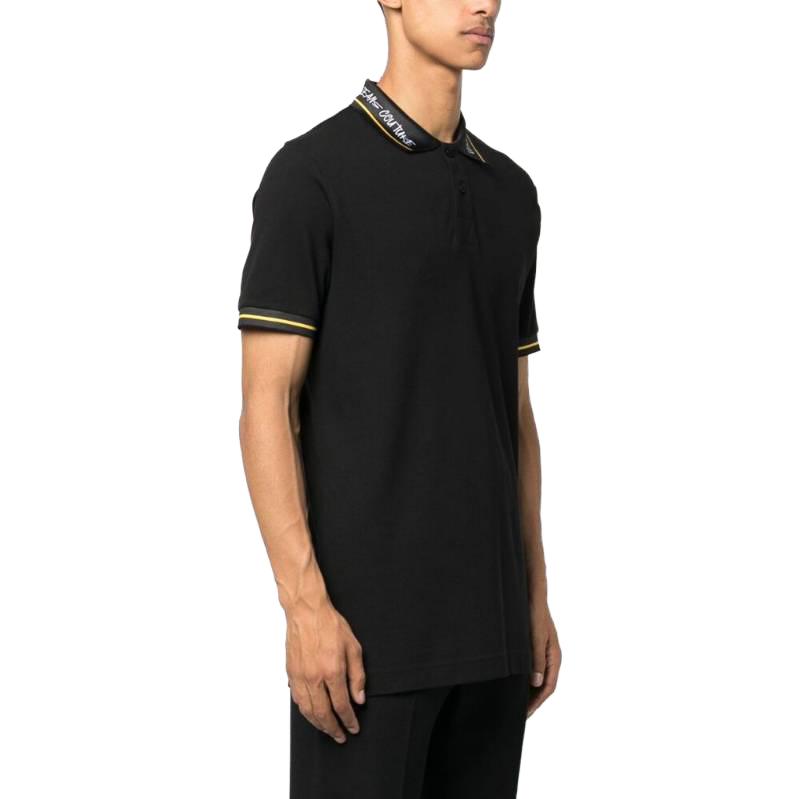 Versace Jeans Couture Koszula polo z kołnierzykiem z nadrukiem logo 75GAGT1-3CJ01-T899
