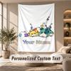 Tapestry Custom Name Text, Wall Hanging Tapestry Home Room DecorPikmin