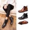 Fashion Autumn Winter Business Men Ankle Boots European American Casual Light Comfortable Brand Chelsea Boots Social Boots Size 38-46