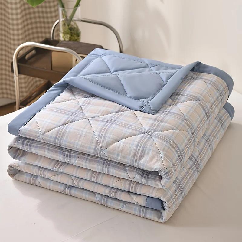 Air Conditioner Quilt Lightweight Washed Cotton Quilt Summer Blanket Quilted Cooling Comforter Summer Quilt Air Condition Thin Blanket (no Pillowcase)