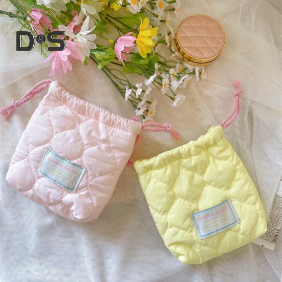 Drawstring Storage Bag Portable Women Girls Napkin Sanitary Pad Bag Multi-functional Travel Organizer Pouch Small Coins Purse