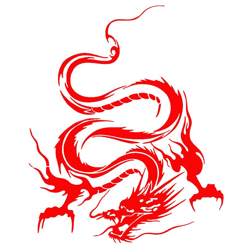 Bilklistermärken Utsökt Drak Totem Vinylklistermärken Bilstötfångare Bakruta Hjälm Kylskåp Laptop Dekal