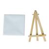 10Pcs Mini Easel Stand 5.9in High 3.1in Wide Adjustable Slope Mini Wood Display Easel with Frame for Oil Painting DIY