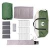 Family Tent for 20 Persons Green and White 745 x 700 x 217 cm