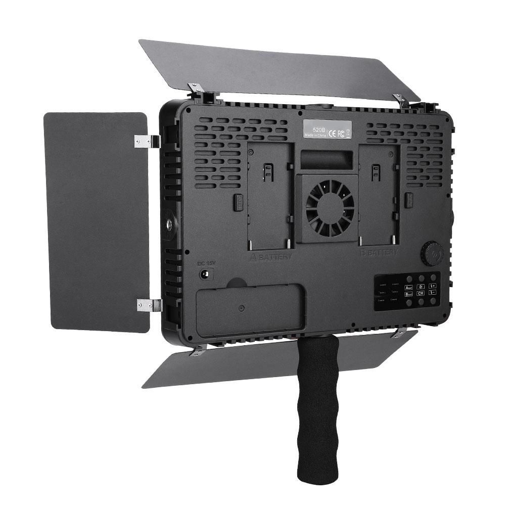 Mcoplus LE-520B Dvoubarevné teplotní LED světlo pro videokameru (Adaptér světla )