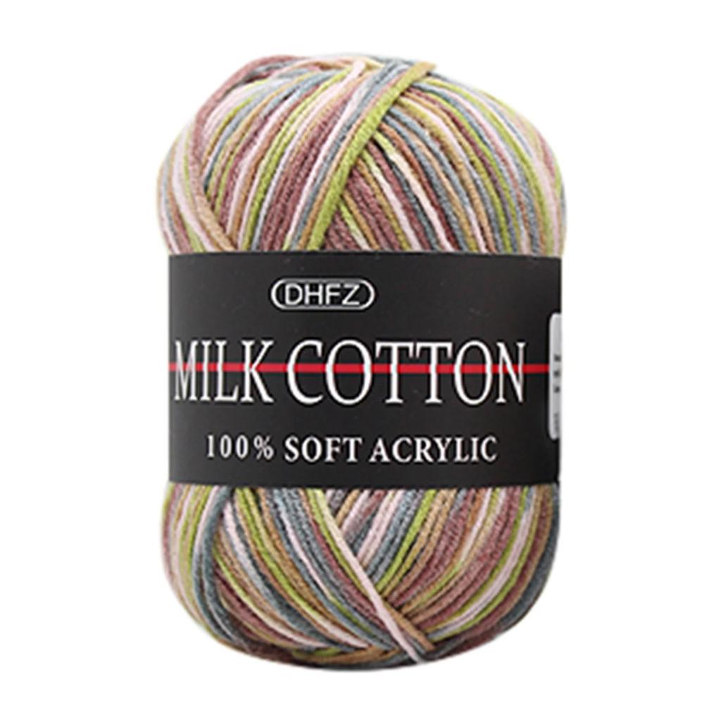 Colorful Hand Knitting 50g Knitting Crochet Milk Soft Baby Cotton Wool Yarn