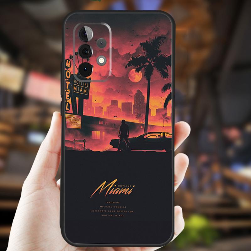 Game Hotline Miami Case For Samsung Galaxy A34 A06 A05 A32 A16 A55 A36 A26 A54 A14 A22 A52 A35 A15 A53 A13 A56