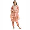 Kaari Women?s Straight Kurta Set with Dupatta | Silk Blend Fabric | Neck Embroidery | Organza Dupatta with Booti Work | Straight Pants with Pocket
